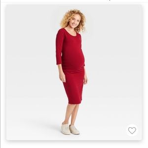 3/4 Sleeve T-Shirt Maternity Dress